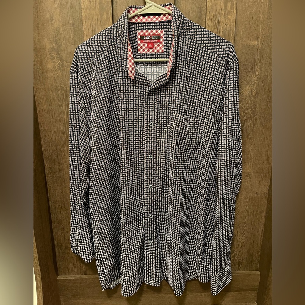 Johnston & Murphy XC4 Extreme Comfort Button Collar Shirt - XL